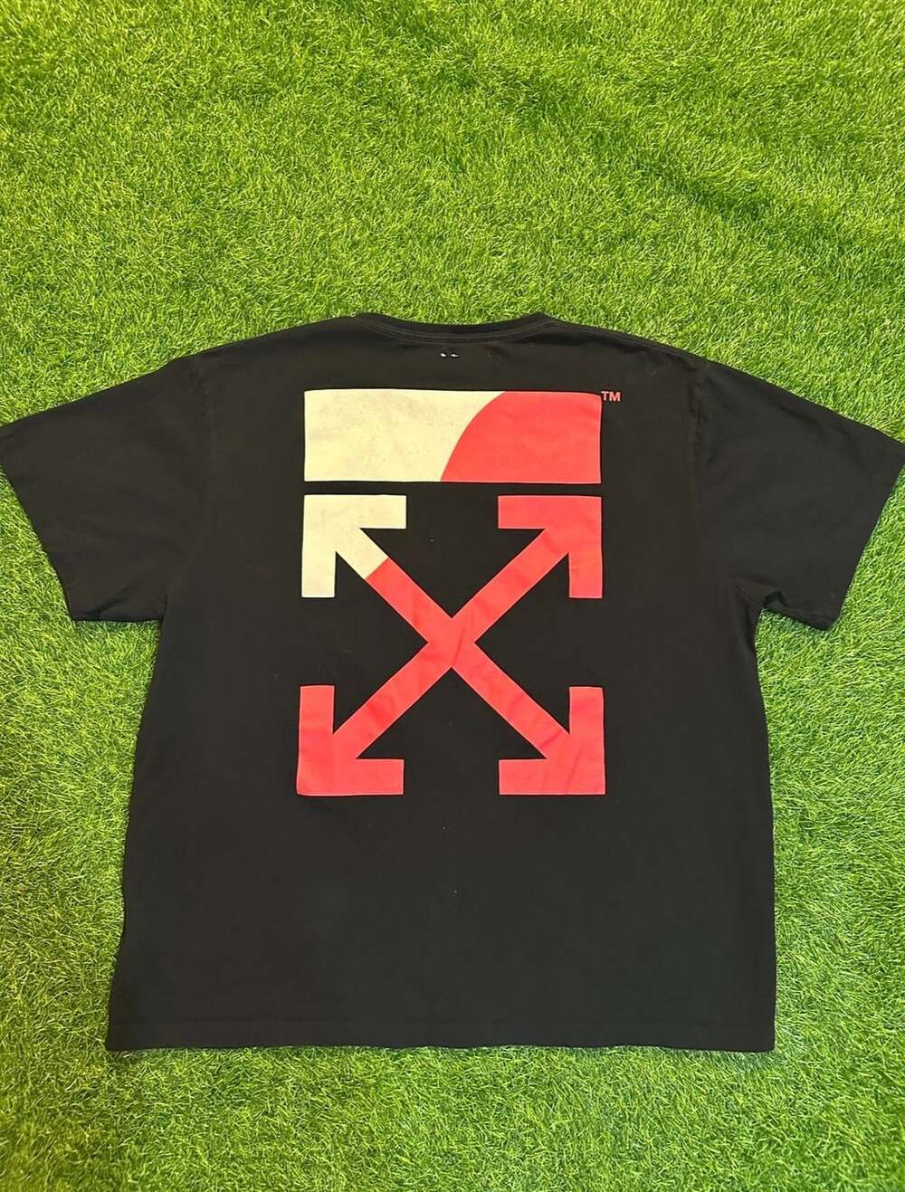Off-White Split Arrow T-Shirt Black Red